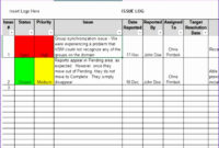10 Issue Tracker Excel Template Excel Templates Excel Intended For Free Issues Tracking Log Template
