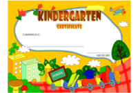 10 Kindergarten Graduation Certificates To Print Free With Regard To Amazing Kindergarten Diploma Certificate Templates 10 Designs Free