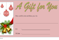10 Merry Christmas Gift Certificate Template Free Ideas Inside Merry Christmas Gift Certificate Templates