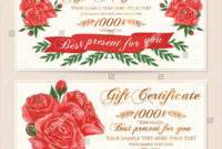 10 Mother'S Day Ticket Templates Free Premium Psd Pdf Regarding Mothers Day Gift Certificate Templates