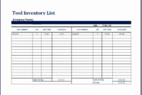 10 Personal Collection Inventory Excel Templates Excel In Inventory Control Log Template