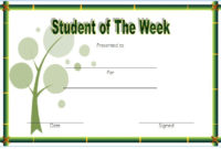 10 Student Of The Week Certificate Templates Best Ideas Intended For Printable Student Council Certificate Template 8 Ideas Free