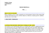 10 Thesis Proposal Templates Free Samples Examples For Short Proposal Template