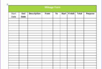 10 Vehicle Log Book Template Excel Excel Templates Throughout Awesome Vehicle Service Log Book Template