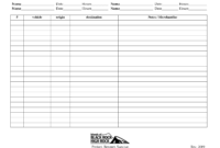 11 Best Images Of Blank Work Schedule Worksheets Time Inside Best Office Log Book Template