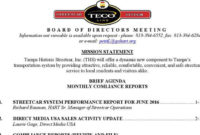 11 Board Of Directors Meeting Agenda Templates Free Download Intended For Board Of Directors Agenda Template