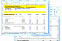 11 Free Construction Cost Estimate Excel Template Excel With Regard To Software Development Cost Estimation Template
