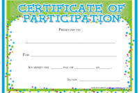 11 Free Sample Participation Certificate Templates For Free Participation Certificate Templates Free Printable