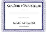 11 Free Sample Participation Certificate Templates Inside Sample Certificate Of Participation Template