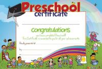 11 Preschool Certificate Templates Pdf Free Premium For Best Daycare Diploma Template Free