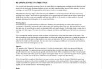 12 Effective Meeting Agenda Templates Free Sample Within Fun Meeting Agenda Template