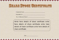 12 Free Sample Stock Shares Certificate Templates In Quality Free 6 Printable Science Certificate Templates
