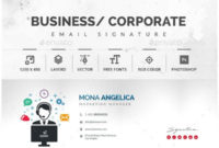 14 Business Manager Email Signature Templates Psd Ai Throughout Business Promotion Email Template