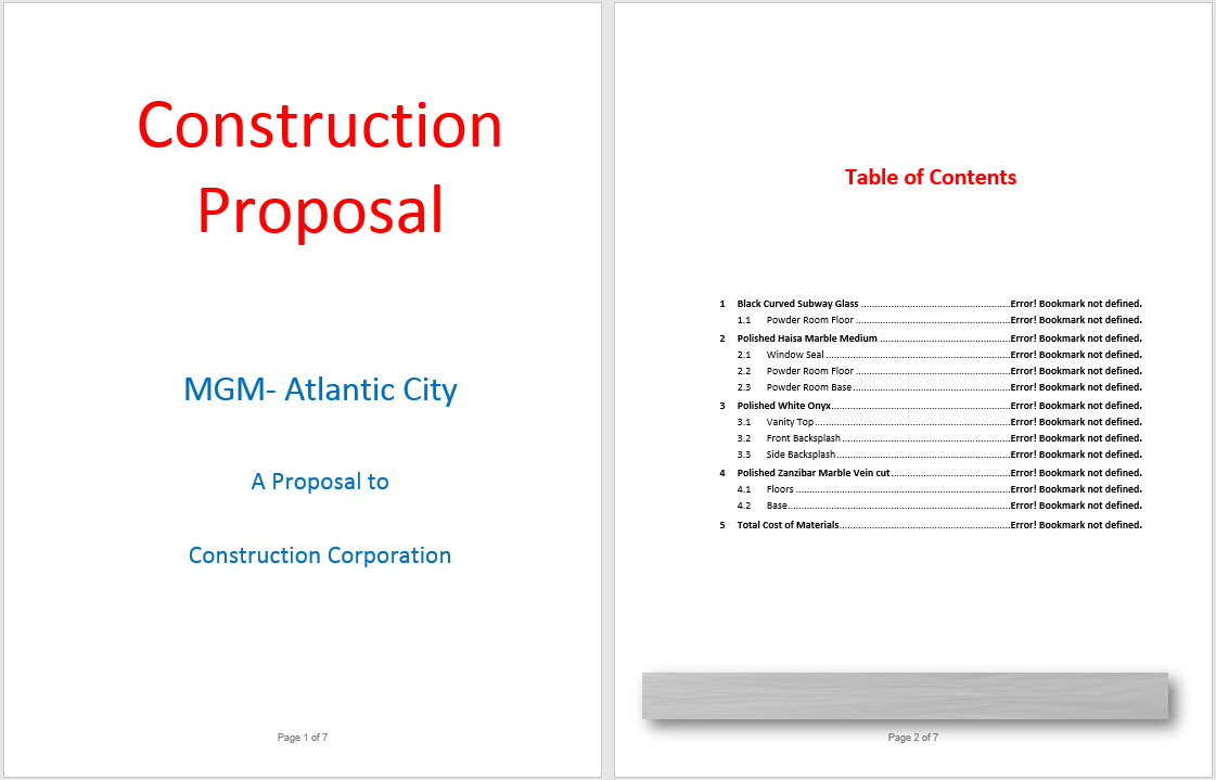 14 Free Construction Proposal Templates In Ms Word Templates Throughout Free Proposal Templates For Word