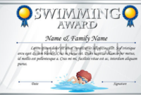 14 Free Swimming Certificate Templates Samples Designs Within Free Printable Certificate Of Promotion 12 Designs