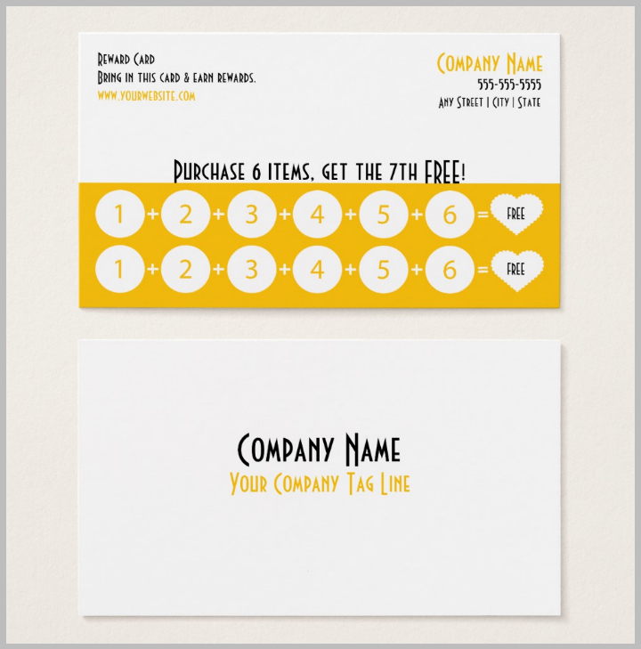 14 Restaurant Punch Card Designs Templates Psd Ai For Business Punch Card Template Free