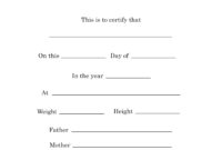 15 Birth Certificate Templates Word Pdf ᐅ Templatelab Intended For Birth Certificate Templates For Word