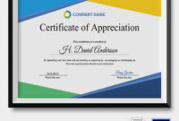 16 Certificate Of Appreciation Psd Word Ai Design Pertaining To Free Certificate Of Appreciation Template Word