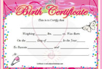 17 Birth Certificate Templates Ms Word Excel Pdf Inside Birth Certificate Template For Microsoft Word