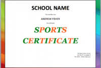 17 Sports Certificate Templates Free Printable Word Regarding Quality 10 Free Printable Softball Certificate Templates