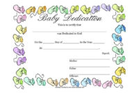 18 Baby Dedication Certificate Template Free Download Throughout Amazing Free Printable Baby Dedication Certificate Templates