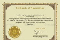 18 Employee Certificate Of Appreciation Designs With Awesome Free Template For Certificate Of Recognition