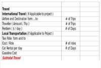 18 Excel Proposal Templates Free Sample Example Format Regarding Business Travel Proposal Template