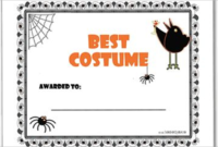 18 Halloween Certificate Templates Free Printable Word With Regard To Awesome Free Printable Certificate Of Promotion 12 Designs