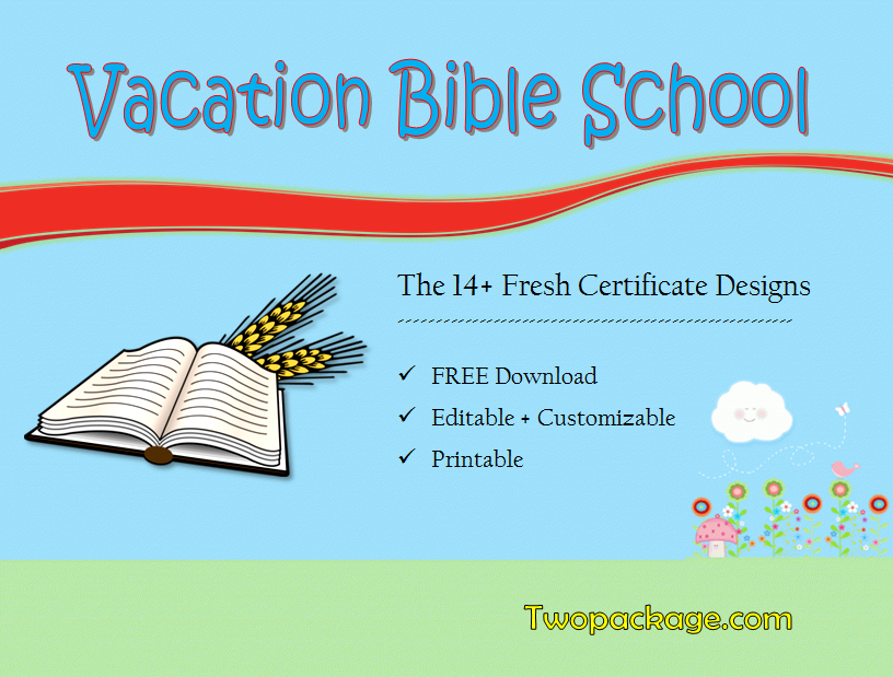 18 Vacation Bible School Certificate Templates Free For Best Vbs Certificate Template