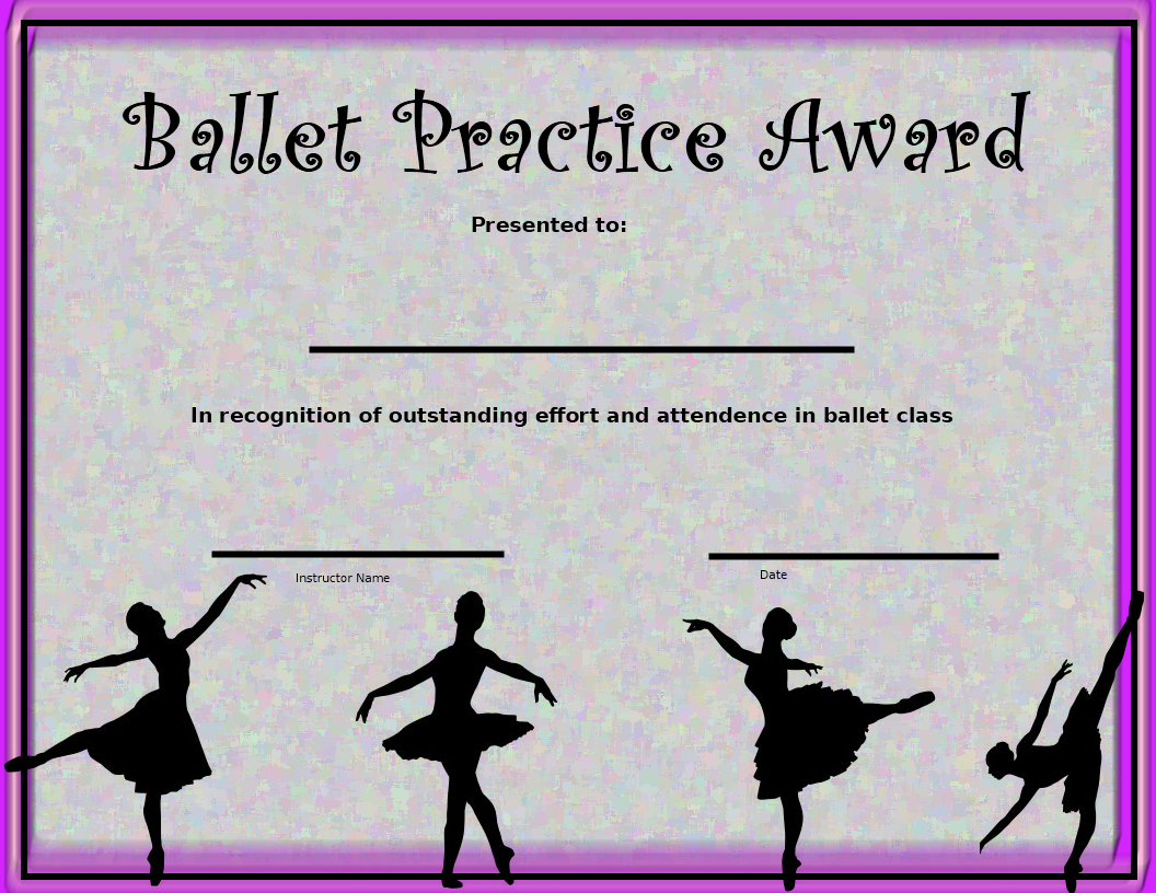 19 Free Certificate Borders Templates Free Cliparts That With Ballet Certificate Template