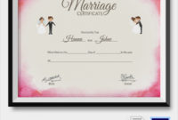 19 Marriage Certificate Templates Sample Templates Within Free Wedding Gift Certificate Template Word 7 Ideas