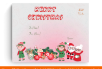 19 Merry Christmas Gift Certificate Templates Ms Word Intended For Merry Christmas Gift Certificate Templates