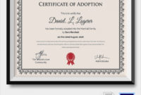 19 Sample Adoption Certificates Sample Templates With Regard To Child Adoption Certificate Template