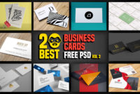 20 Best Business Cards Free Psd Vol 2 Psddaddy For Business Card Size Template Psd