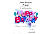 20 Birthday Gift Certificate Templates Free Sample Pertaining To Amazing Birthday Gift Certificate