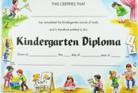20 Kindergarten Certificates Of Completion In Kindergarten Completion Certificate Templates