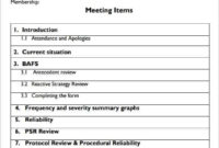 20 Meeting Agenda Templates Word Excel Pdf Formats Intended For Free How To Create A Meeting Agenda Template