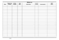 2020 Mileage Log Fillable Printable Pdf Forms Handypdf For Quality Vehicle Inspection Log Template