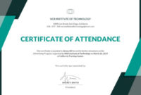 21 Attendance Certificate Templates Doc Pdf Psd Pertaining To Best Attendance Certificate Template Word