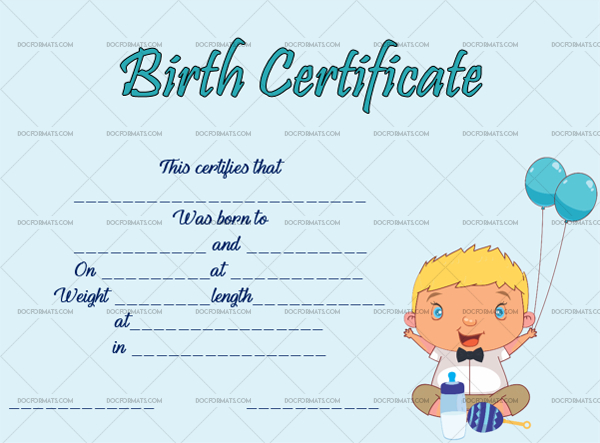 22 Birth Certificate Templates Editable Printable Designs For Rabbit Birth Certificate Template Free 2019 Designs