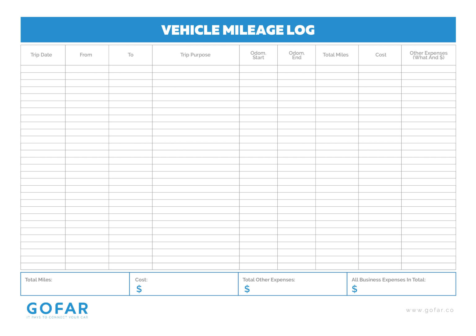 25-printable-irs-mileage-tracking-templates-gofar-inside-best-vehicle
