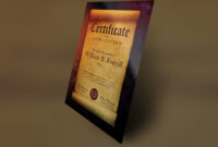 26 Award Certificate Templates Free Psd Pdf Format Throughout Scroll Certificate Templates