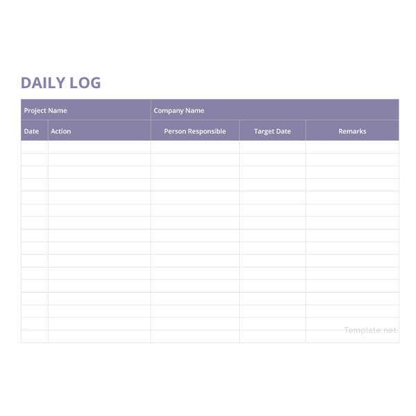 26 Free Log Templates Daily Maintenance Call Mileage With Regard To Amazing Employee Communication Log Template