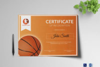 27 Basketball Certificate Templates Psd Free With Regard To Best Basketball Mvp Certificate Template