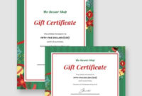 27 Holiday Gift Certificate Template Pdf Psd Word Ai Intended For Publisher Gift Certificate Template