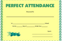 28 Attendance Certificate Templates Docs Pdf Psd Pertaining To Amazing Perfect Attendance Certificate Template Editable