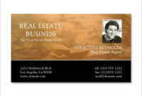 28 Business Card Templates Ai Pages Word Design With Real Estate Agent Business Card Template