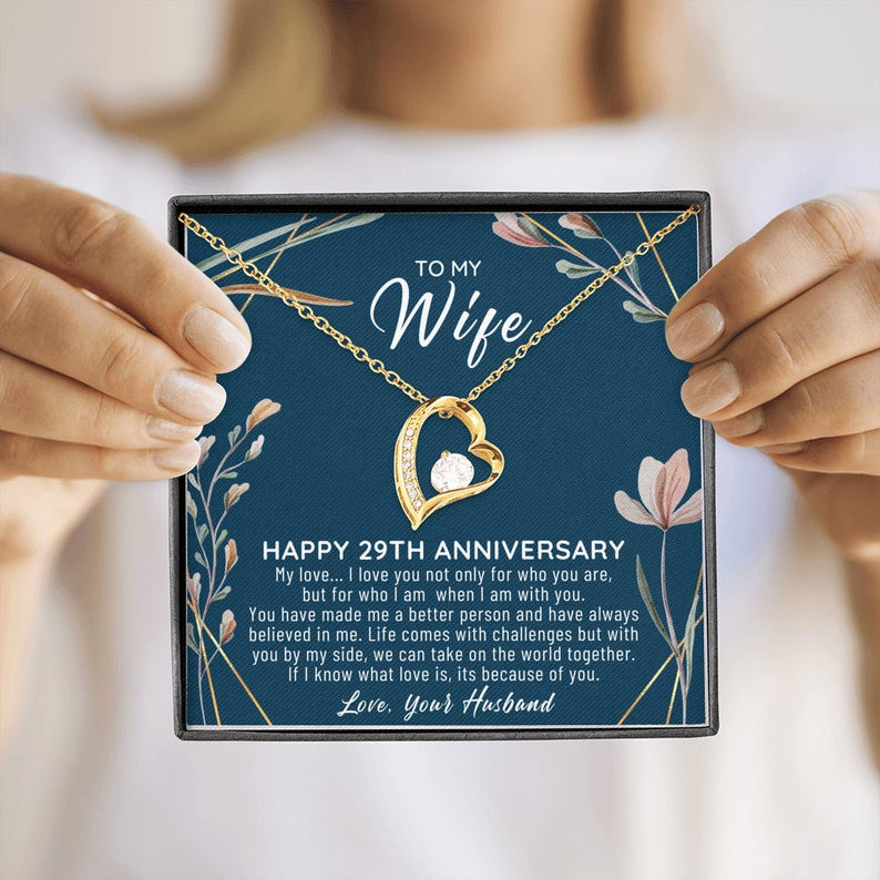 29Th Wedding Anniversary Gift For Wife 29Th Anniversary Etsy With Regard To Anniversary Gift Certificate