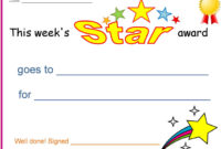 3 Certificates For Kids Free Download Within Star Award Certificate Template