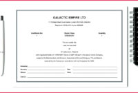 3 Free Company Share Certificate Template South Africa Throughout Awesome Shareholding Certificate Template